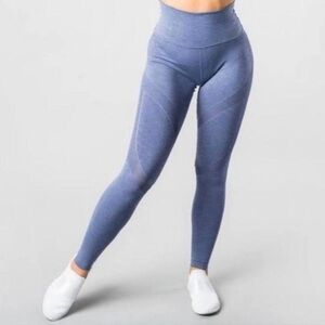 Alphalete Aero Blue Leggings, Size Small